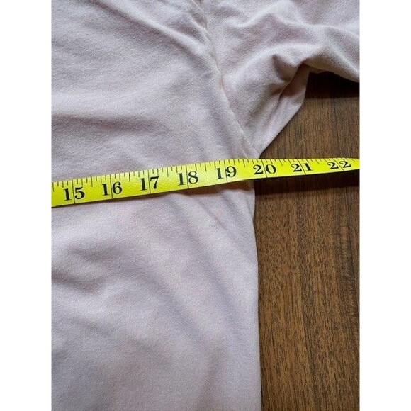 Victoria's Secret PINK Women's S Long Sleeve Shirt Dog Light Pink Strappy V-Neck - Picture 13 of 15